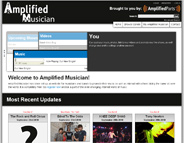 AmplifiedMusician.com Screen Shot