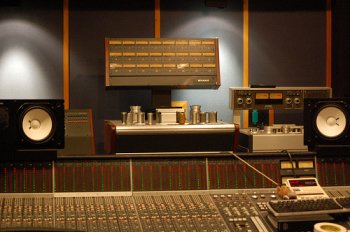 recording studio mixing console