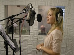 recording vocals in a studio